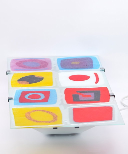 Vintage IKEA GYLLEN Wall Lamp - Geometric Glass - Julia Treutiger, 1990s Pop Art