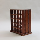1960s Handcrafted Teak Wine Bottle Rack