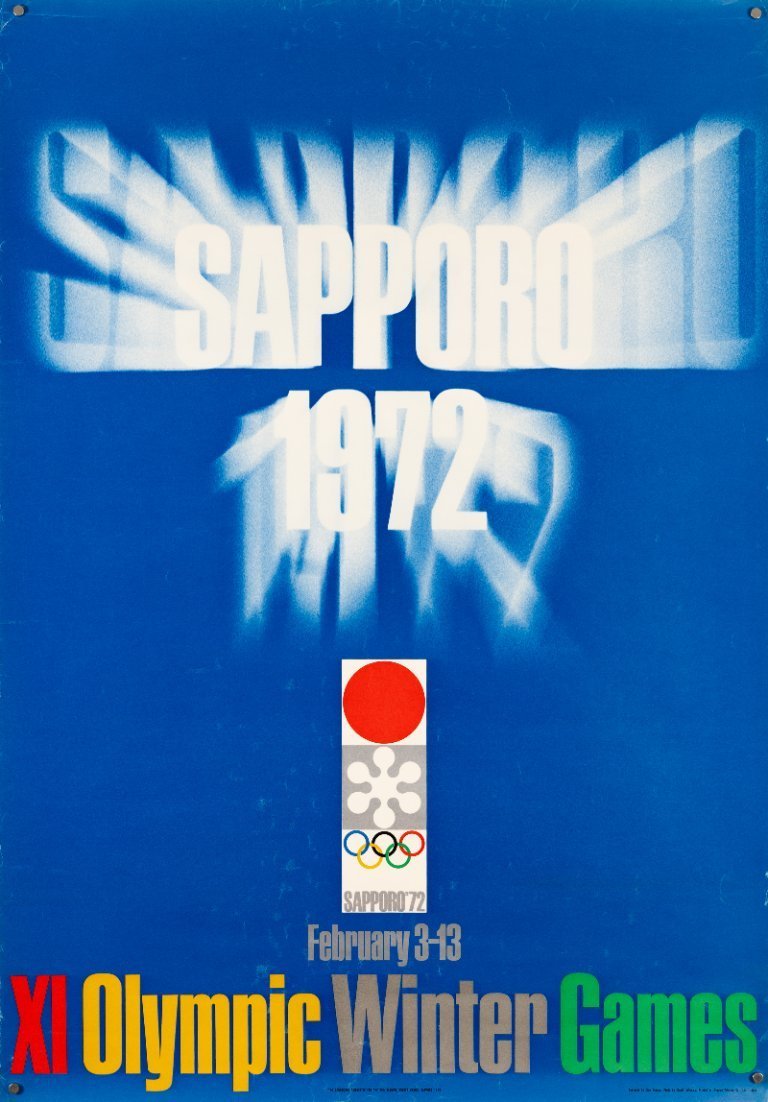 1972 XI Olympic Winter Games ポスター 4枚セット Sapporo 1972 XI Olympic Winter Games – 1972 – Original Vintage