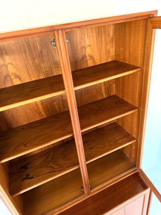 Vintage Teak Display Cabinet, Heinrich Riestenpatt ‘60, Glass, Wood, Brown (photo 5 of 14)