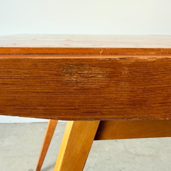 Image 1 of Vintage extendable oak table, František Jirák