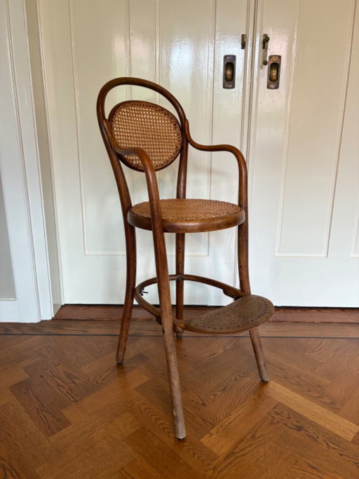 Thonet Hochstuhl 1895 – stoelen fauteuils, Rattan, Wood