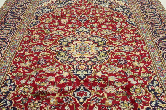 Image 1 of Original Perserteppich Keschan,Kashan Rot 348 x 240 cm Top Zustand Klassik Alt
