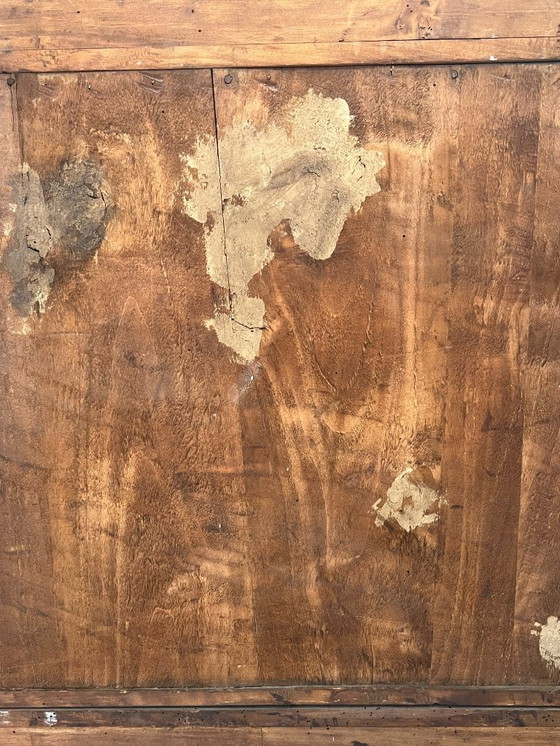 Image 1 of Cassettone - Noce - Comò con specchiera