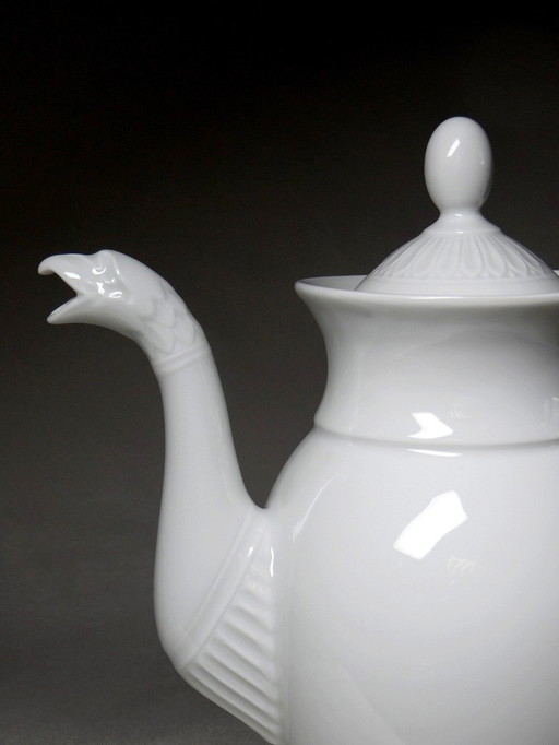 Teekanne "Aigle" Porcelaine Blanche Très Fine De Limoges Par Raynaud 1960er Jahre