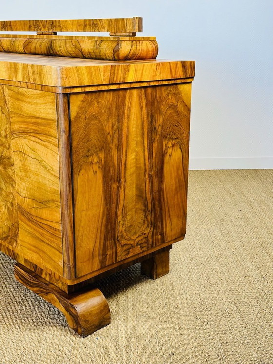 Image 1 of Art Deco dressoir van wortelnotenhout, 1930