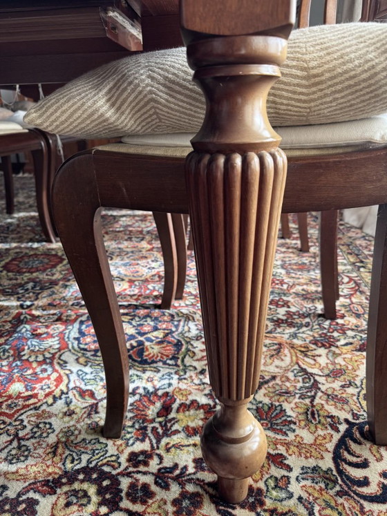 Super Uitschuifbare Mahoniehouten Tafel – hecha a medida, Eettafels, Wood (photo 3 of 5)