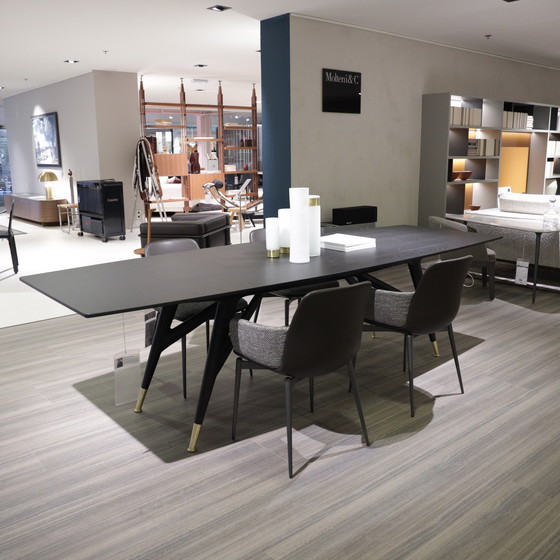 Image 1 of Molteni&C dining table - 280x100 with Gio Ponti dining chair (set of 4)