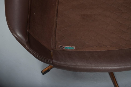 Image 1 of  Set of Scandinavian Swivel Armchairs by H.W. Klein for Bramin, 1960s set 4