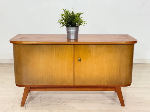 Vintage ladekast / woonkamerkast / halkast / dressoir in mid-century stijl