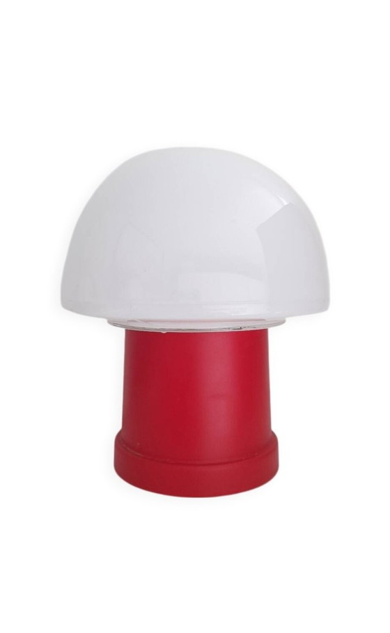 Image 1 of Red mushroom space age lamp