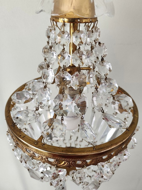 Lustre montgolfière ancien – Glass (photo 6 of 16)