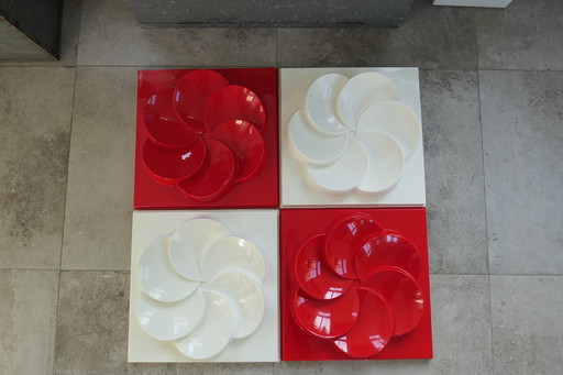 Vintage IKEA Rabatt Wanddecoratie Paneel 4x