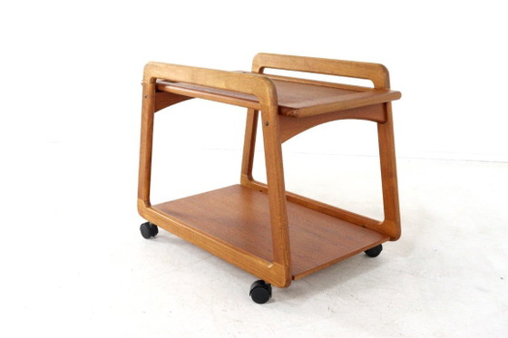 Image 1 of Chariot Sika Mobler « Knebel » à plateau réversible, vintage danois