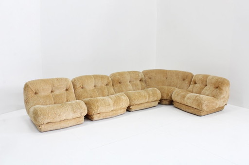 Italian Nuvolone Modular Sofa by Rino Maturi for Mimo Padova, 1970s – modulaire banken, Textile (photo 2 of 13)