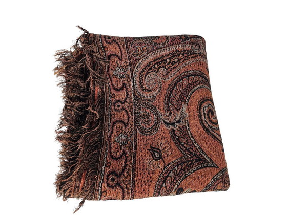 Image 1 of Art Déco - (perchero) alfombra - estampado cachemir - tapiz de pared - primera mitad del siglo XX