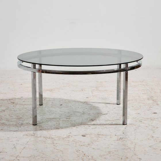 Image 1 of MK10955 Chrome and glass coffee table