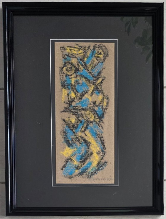 Image 1 of Theo Wolvecamp - Abstracte compositie (Pastel sur papier - oeuvre unique)