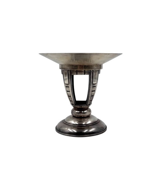 Image 1 of Art Deco silver-plated coup / vide poche, France 1940s