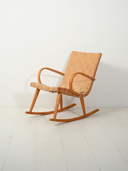 1940s rocking chair by Yngve Ekström