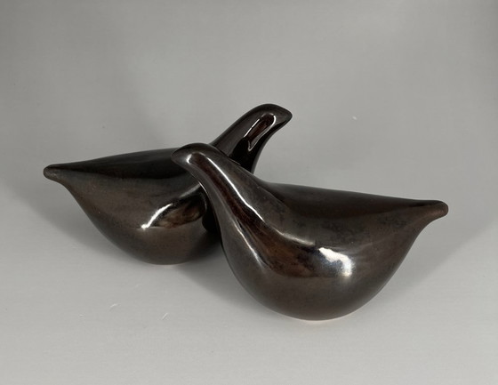 Image 1 of Paar keramische vogels – Jussi’s Åland Keramik – Gesigneerd Scandinavisch design