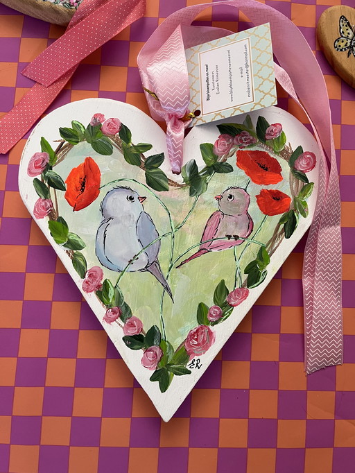 Handbeschilderd hart