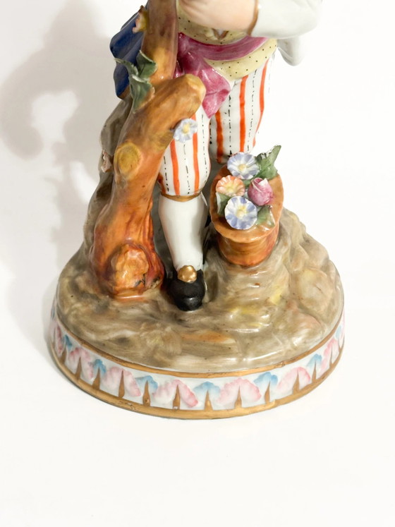 1940s Capodimonte Porcelain Figurine of a Young Person, Sculpture (photo 3 of 8)
