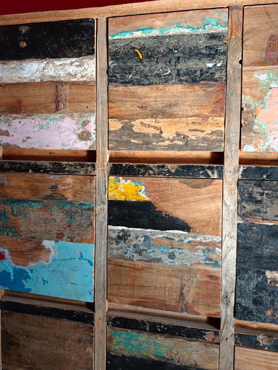 Cassettiera in legno riciclato – Cassettiere (photo 8 of 9)