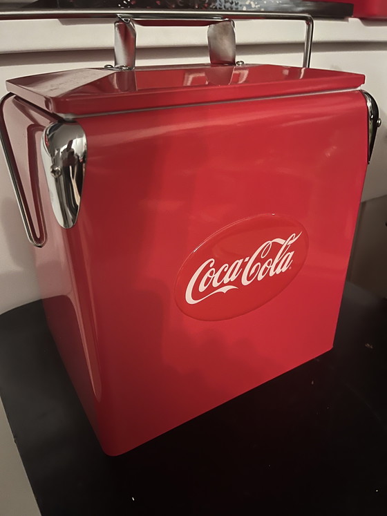Image 1 of Refrigeratore vintage in acciaio per Coca-Cola