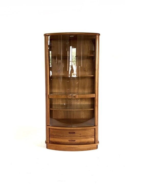 Image 1 of Vetrina danese vintage in teak e vetro anni '80