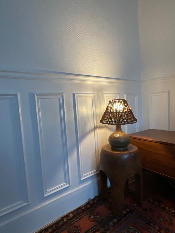 Image 1 of Lampe en céramique artisanale signée Balogh – Atelier de Dreux