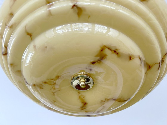 Image 1 of Art Deco Glass Pendant Light