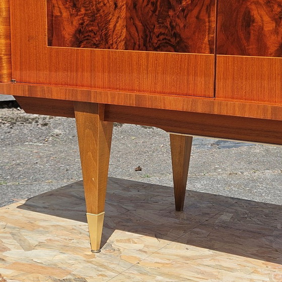 Image 1 of French MID-CENTURY MODERN Sideboard-Luxurious Macassar 60s Buffet-60s