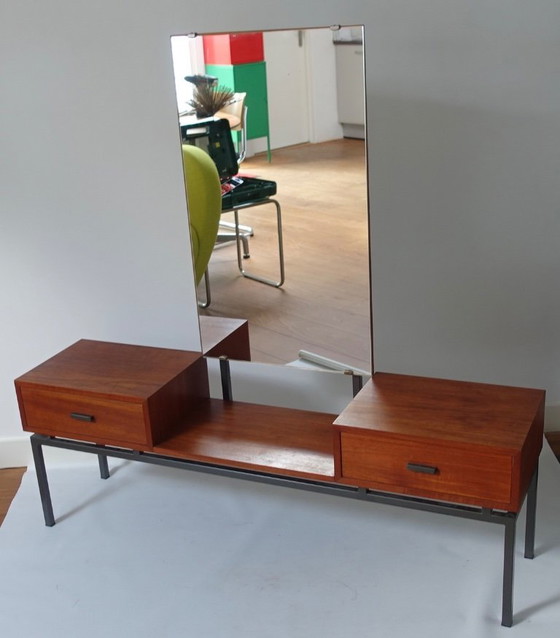 Image 1 of Espejo moderno de mediados de siglo Kuperus Almelo en estilo Pastoe Braakman.