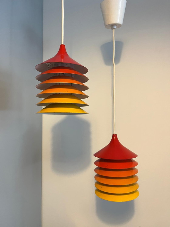 Image 1 of 2x Lampada a sospensione Duett Vintage IKEA Bent Gantzel-Boysen