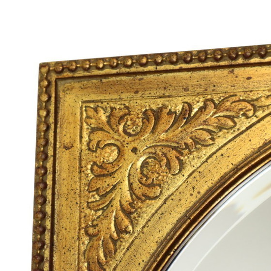 Image 1 of Vintage Gouden Deknudt Spiegel Facetgeslepen 78cm