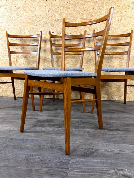 Image 1 of 4 sedie da pranzo anni '60/'70, design danese moderno di metà secolo.