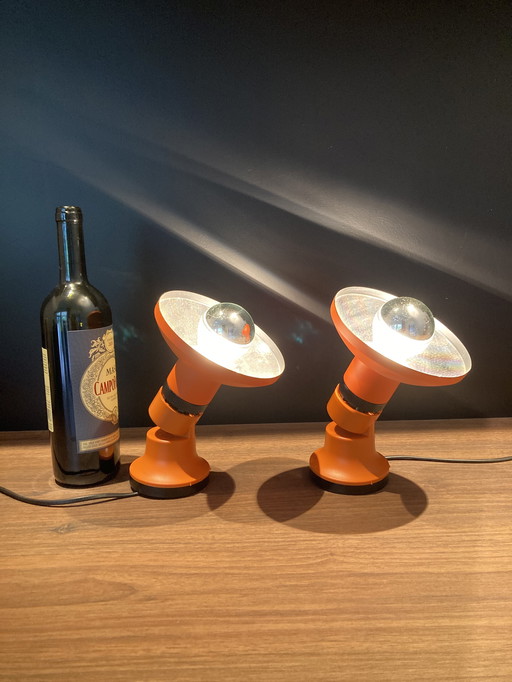 2x Philips vintage spots wall lights (orange)