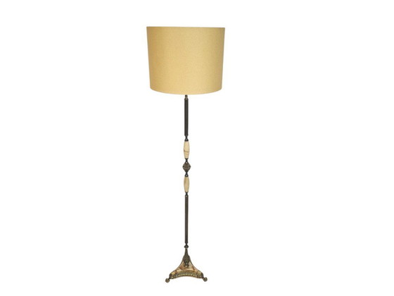 Image 1 of Hollywood Regency style - onyx - floor lamp - Mid-Century Modern