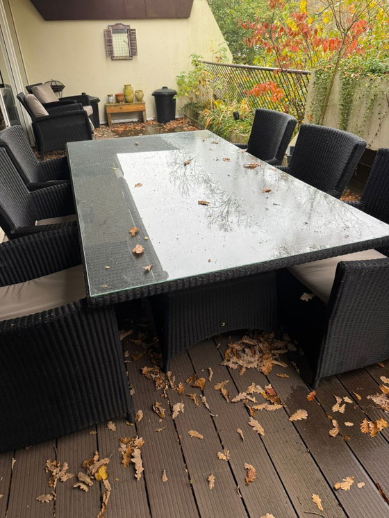Image 1 of Borek Windsor tuintafel, stoelen en kussen