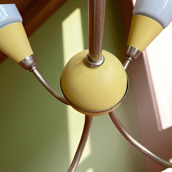 Image 1 of Grand lustre de salle à manger d'Europe de l'Est à 4 lumières, 1960s-70s