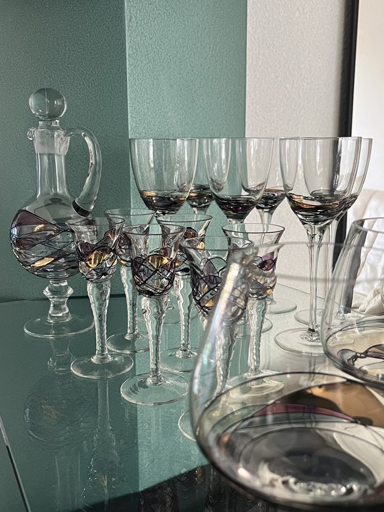 Image 1 of Gläserset, Karaffe, Schnapsgläser, Weingläser, Cognacgläser