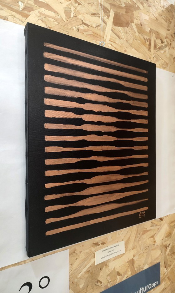 Image 1 of Walter Geraci - Gioconda Stripes (bronzo)