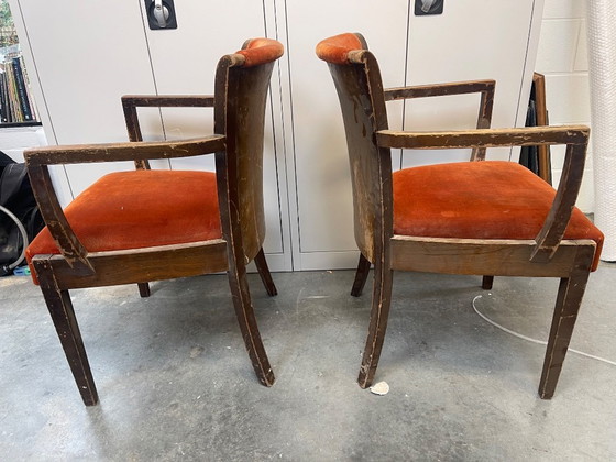 Image 1 of À restaurer : Ensemble de 6 chaises originales DE Coene Frères (RUBENS)