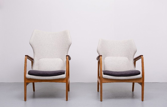 Image 1 of Arnold Madsen y Henry Schubell, par de sillones orejeros Bovenkamp Holanda 1960