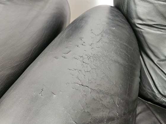 1970s Black Leather Club Chairs – Armchairs (photo 9 of 17)