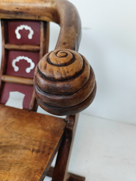 Zeldzame Aziatische troonstoelen – Fauteuils, Wood (photo 4 of 10)