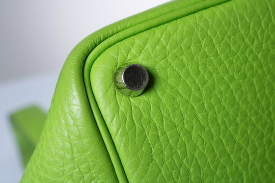 Hermes, een vert cru clémence lederen picotin 18 tas – Hermès, Bucket tassen, Calfskin (photo 6 of 14)