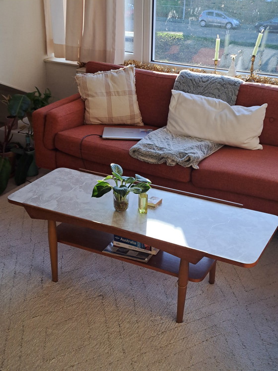 Image 1 of French mid-century coffee table made of teak