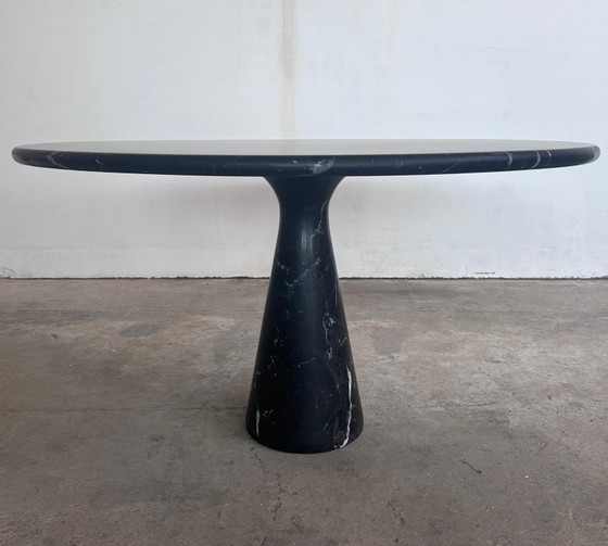 Image 1 of Angelo Mangiarotti M1 eettafel Nero Marquina marmer 130cm
